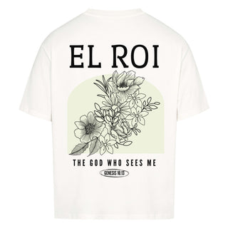 El Roi minimalistic Oversized Shirt BackPrint, Nahaufnahme