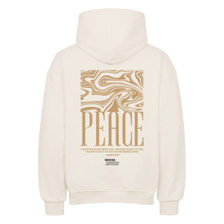 Peace Streetwear Oversized Hoodie BackPrint, Nahaufnahme