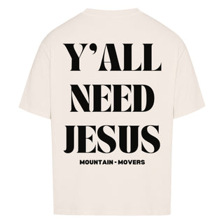 Y´all need Jesus Oversized Shirt BackPrint, weitere Ansicht