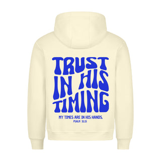 Trust in his Timing Hoodie BackPrint, Farbvariante