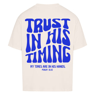 Trust in his Timing Oversized Shirt BackPrint, weitere Ansicht