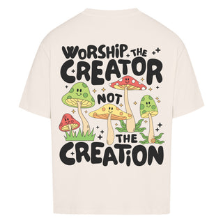 Worship the Creator Oversized Shirt BackPrint, weitere Ansicht