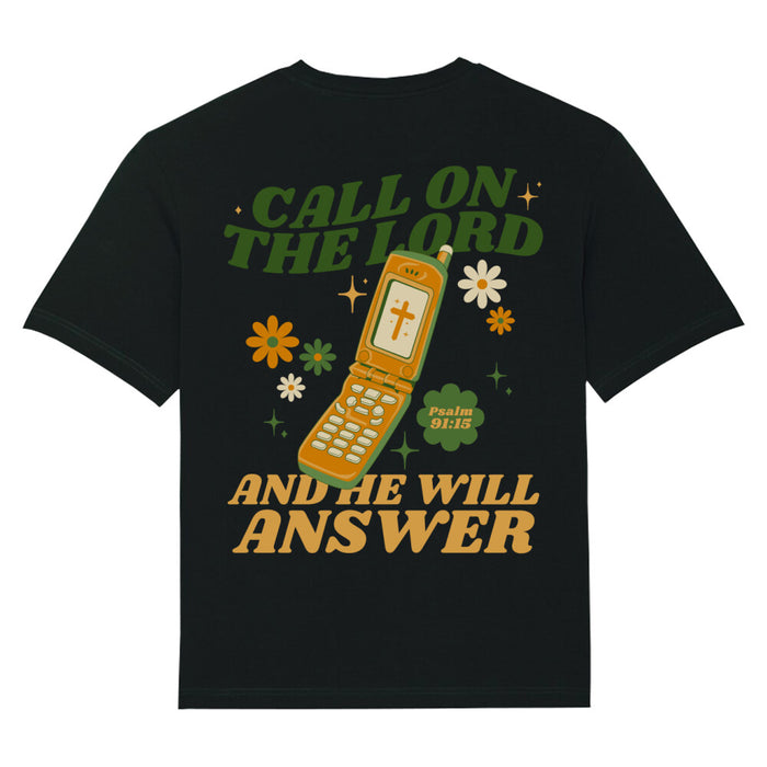 Call on the Lord Oversized Shirt BackPrint