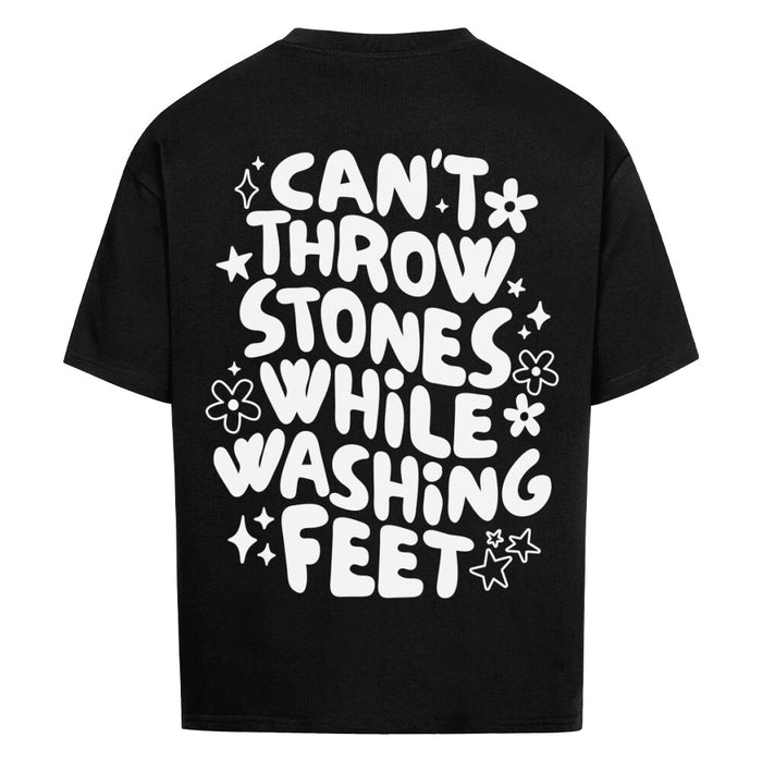 Can´t throw stones Oversized Shirt BackPrint