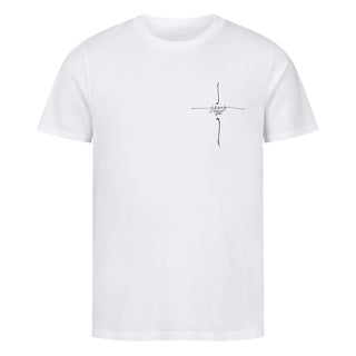Cross Jesus loves you Shirt, Nahaufnahme