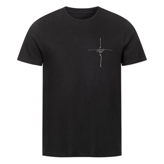 Cross Jesus loves you Shirt, Motivdetail