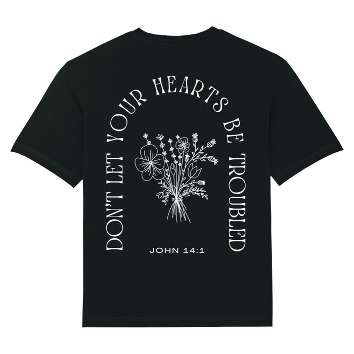 Don´t let your hearts be troubled Oversized Shirt BackPrint