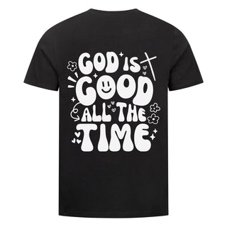 God is good Hearts T-Shirt BackPrint, Motivdetail