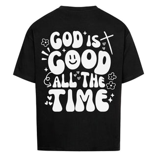 God is good Hearts Oversized Shirt BackPrint, Motivdetail
