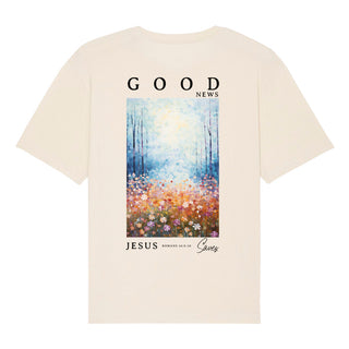 Good news Jesus saves Oversized Shirt BackPrint, weitere Ansicht