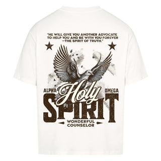 Holy Spirit Wonderful Counselor Oversized Shirt BackPrint, Nahaufnahme