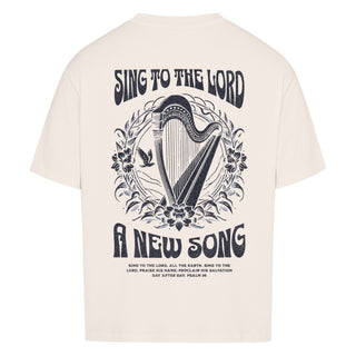 Sing to the Lord a new song Oversized Shirt BackPrint, weitere Ansicht