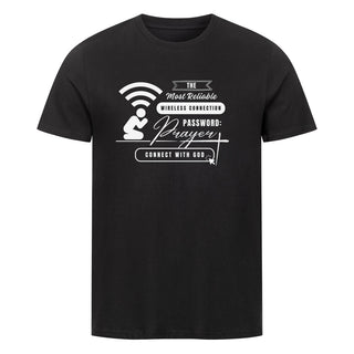 Prayer WiFi Shirt, Motivdetail