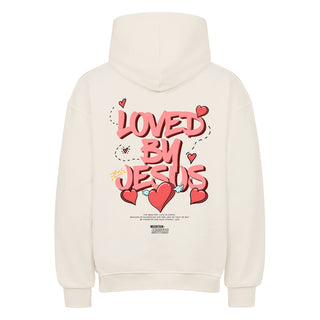 Loved By Jesus Oversized Hoodie Backprint, weitere Ansicht