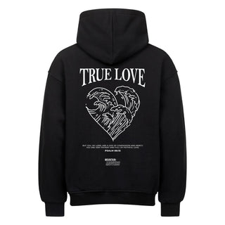 True Love Heart Oversized Hoodie BackPrint
