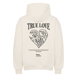 True Love Heart Oversized Hoodie BackPrint, weitere Ansicht