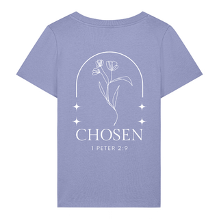 Chosen Flower Frauen T-Shirt BackPrint, weitere Ansicht