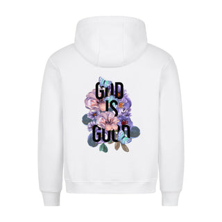 God is good Flowers Hoodie BackPrint, Motivdetail