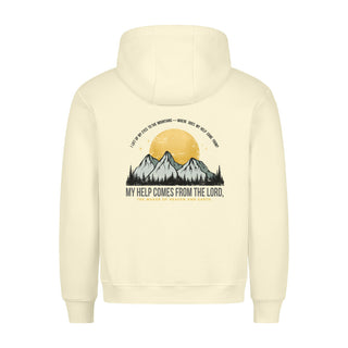My help comes from the Lord Hoodie BackPrint Variante, Mountain Movers christliches Design