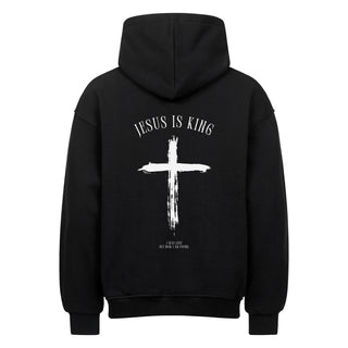 Jesus is King minimalistic Oversized Hoodie BackPrint, christliche Streetwear von Mountain Movers