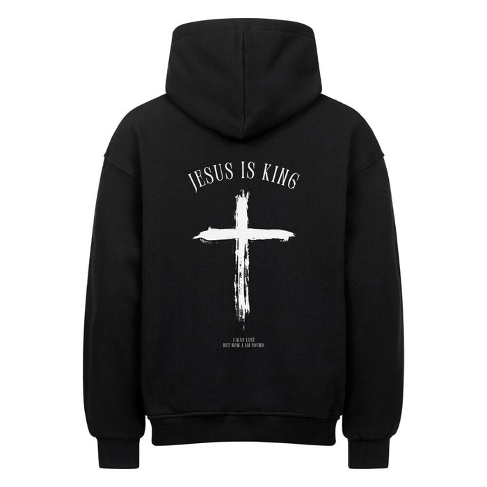 Jesus is King minimalistic Oversized Hoodie BackPrint