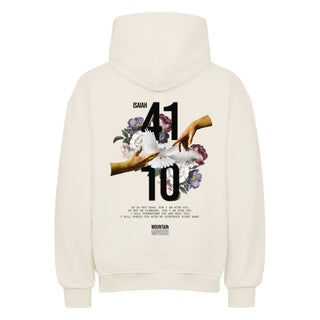 Jesaja 41:10 Oversized Hoodie BackPrint Detailansicht, Mountain Movers christliche Streetwear