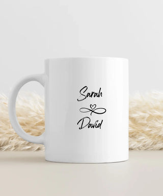 Paar Bibelvers Tasse personalisierbar, Motivdetail