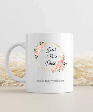 In Liebe Verbunden Paar Tasse personalisierbar