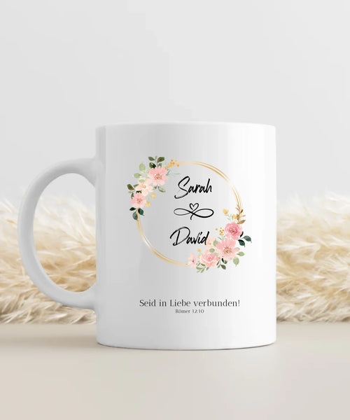 Verbonden in liefde stellen mok gepersonaliseerd