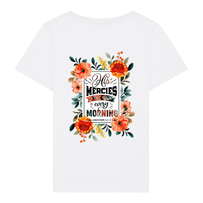 HIS MERCIES FRAUEN T-SHIRT BACK