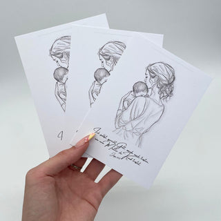 Mutter troesten Postkarte Variante, Mountain Movers christliches Design