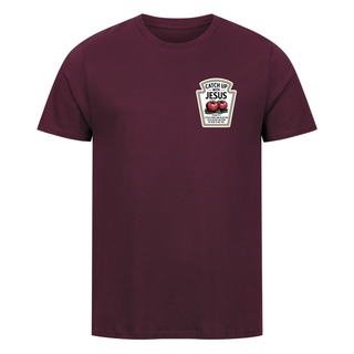 Catch up with Jesus Shirt Detailansicht, Mountain Movers christliche Streetwear