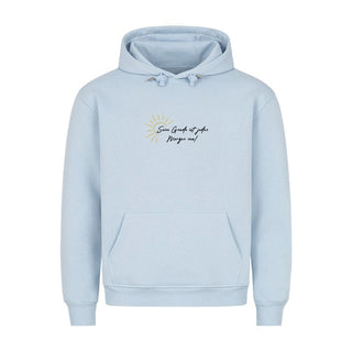 Neue Gnade Hoodie Detailansicht, Mountain Movers christliche Streetwear