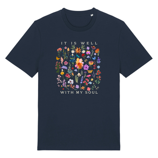 It is Well (Flowers) Shirt Detailansicht, Mountain Movers christliche Streetwear