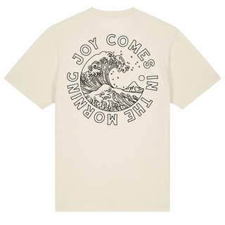 Joy comes in the morning Oversized Shirt BackPrint Detailansicht, Mountain Movers christliche Streetwear