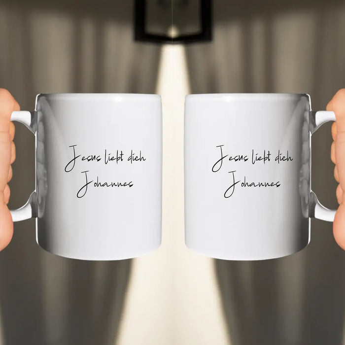 Jesus Loves You Mug (Personalised)