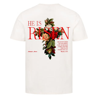 He is Risen Shirt BackPrint Variante, Mountain Movers christliches Design