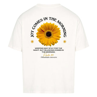 Joy comes in the morning Oversize Shirt Detailansicht, Mountain Movers christliche Streetwear