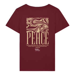 Peace Streetwear Frauen T-Shirt BackPrint, Rueckansicht