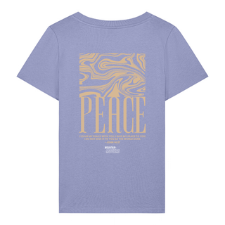 Peace Streetwear Frauen T-Shirt BackPrint, Nahaufnahme
