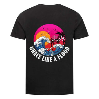 Grace like a Flood T-Shirt BackPrint Variante, Mountain Movers christliches Design