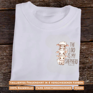 The Lord is my Shepherd cute Frauen Shirt Variante, Mountain Movers christliches Design