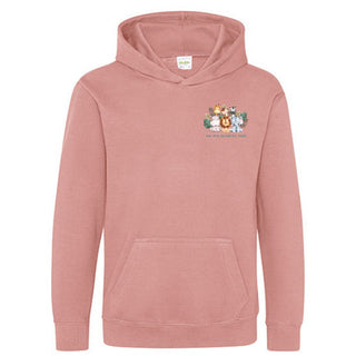 Saved by Noah Tierchen Kinderhoodie Variante, Mountain Movers christliches Design