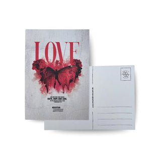 Love Streetwear Postkarte Variante, Mountain Movers christliches Design