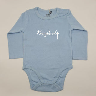 Königskind Baby Body Langarm Variante, Mountain Movers christliches Design