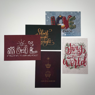 Weihnachts Postkarten Set, Farbvariante