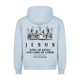Jesus King of Kings Hoodie BackPrint Detailansicht, Mountain Movers christliche Streetwear