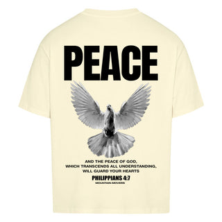 Divine Peace & Protection Oversized Shirt BackPrint Detailansicht, Mountain Movers christliche Streetwear