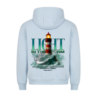 God as Our Light and Salvation Hoodie BackPrint Detailansicht, Mountain Movers christliche Streetwear