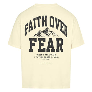 Faith Over Fear Oversized Shirt BackPrint, Rueckansicht